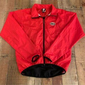 Louis Garneau Women's Cycling Jacket Red Size S Full Zip Made in USA